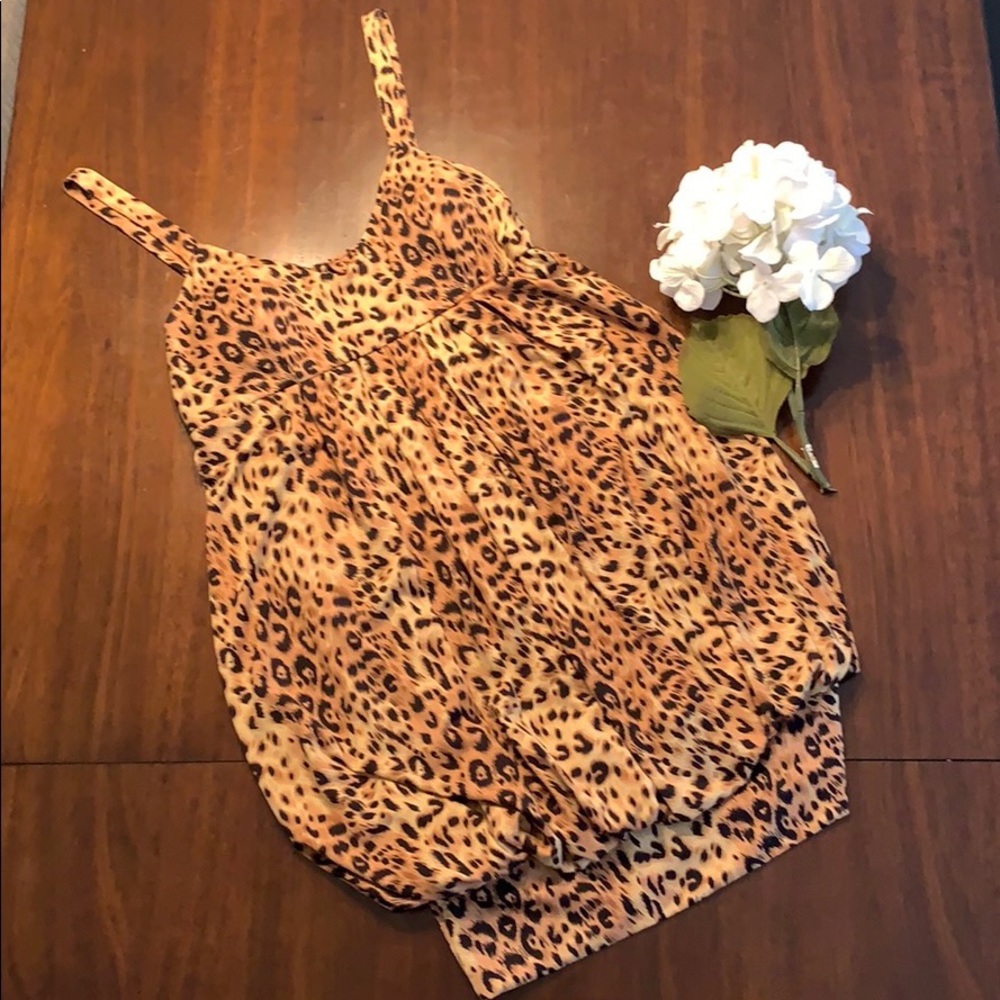Animal Print Balloon Dress